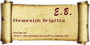 Ehrenreich Brigitta névjegykártya